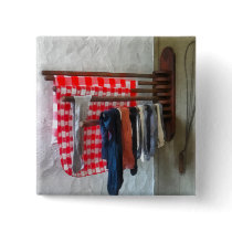 Stocking Hanging to Dry buttons