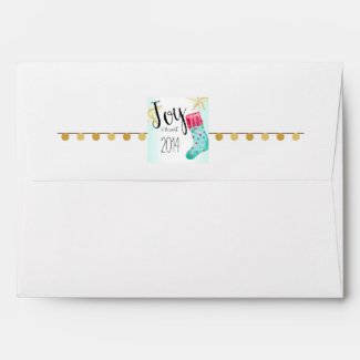 Stockings and Stars Holiday Envelope