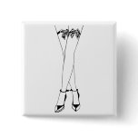 Stockings Bows &amp; Cuffs Pinback Buttons