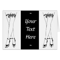 Stockings Bows & Cuffs cards by AtlasShrugging Stockings Bows & Cuffs cards