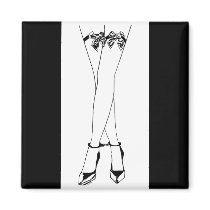 Stockings Bows & Cuffs magnets