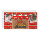 Stockings By The Fireplace Holiday Card Photo Cards