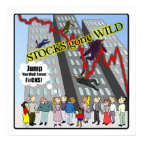 Stocks gone Wild Wall Street Poster posters by burntright Stocks gone Wild Wall Street Poster posters