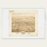 Stockton, CA Panoramic Map 1870 (1667A)-Unrestored cards