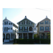Stockton Victorian Row in Cape May Postcard