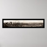 Stockyards Omaha NE Photo 1914 Poster