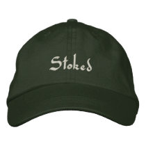 Stoked embroidered hats by hooyah Stoked embroidered hats