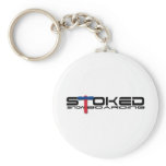 Stoked logo keychains