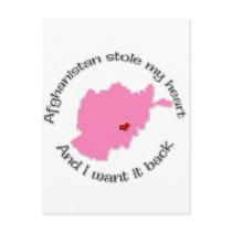 Stole my Heart Afghanistan Post Cards