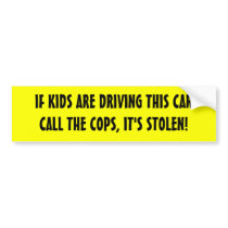 Stolen Car! Bumper Sticker
