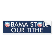 Stolen Tithe bumper stickers