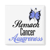 Stomach Cancer Awareness Butterfly magnets by cancerapparel Stomach Cancer Awareness Butterfly magnets