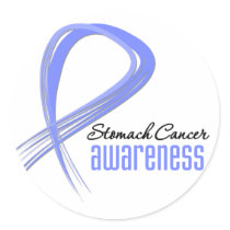 Stomach Cancer Awareness Grunge stickers