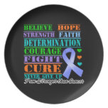 Stomach Cancer Believe Strength Determination Dinner Plates