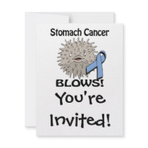 Stomach Cancer Blows Awareness Design Invite