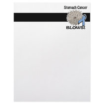 Stomach Cancer Blows Awareness Design Letterhead Template