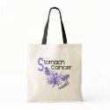 Stomach Cancer BUTTERFLY 3.1 bags by awarenessgifts Stomach Cancer BUTTERFLY 3.1 bags