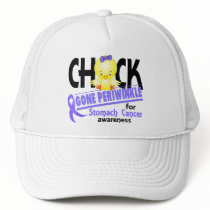 Stomach Cancer Chick Gone Periwinkle 2 hats by awarenessgifts Stomach Cancer Chick Gone Periwinkle 2 hats