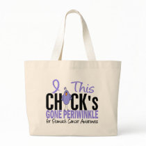Stomach Cancer Chick Gone Periwinkle bags by awarenessgifts Stomach Cancer Chick Gone Periwinkle bags