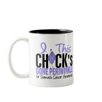 Stomach Cancer Chick Gone Periwinkle mugs by awarenessgifts Stomach Cancer Chick Gone Periwinkle mugs
