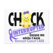 Stomach Cancer Chick Interrupted 2 postcards by awarenessgifts Stomach Cancer Chick Interrupted 2 postcards