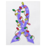 Stomach Cancer Christmas Lights Ribbon flyers