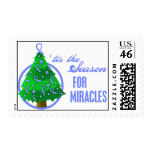 Stomach Cancer Christmas Miracles Postage Stamps