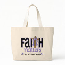 Stomach Cancer Faith Matters Cross 1 bags by awarenessgifts Stomach Cancer Faith Matters Cross 1 bags