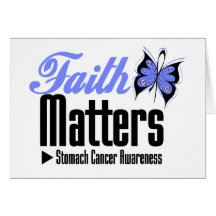 Stomach Cancer FAITH MATTERS Greeting Card