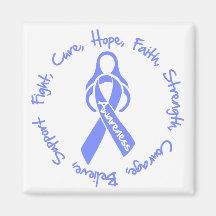 Stomach Cancer Fight Cure Hope Logo Magnet