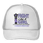 Stomach Cancer Fight Like A Girl 1.2 Mesh Hat