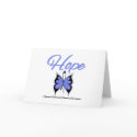 Stomach Cancer Hope Butterfly Ribbon cards by cancerapparel Stomach Cancer Hope Butterfly Ribbon cards