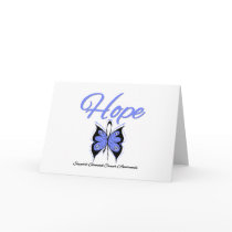 Stomach Cancer Hope Butterfly Ribbon cards by cancerapparel Stomach Cancer Hope Butterfly Ribbon cards