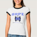 Stomach Cancer Hope Butterfly t-shirts