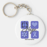 Stomach Cancer Hope Love Inspire Awareness keychains