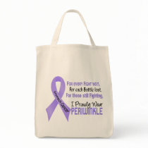 Stomach Cancer I Proudly Wear Periwinkle 1 bags by awarenessgifts Stomach Cancer I Proudly Wear Periwinkle 1 bags