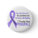 Stomach Cancer I Proudly Wear Periwinkle 1 buttons by awarenessgifts Stomach Cancer I Proudly Wear Periwinkle 1 buttons