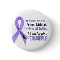 Stomach Cancer I Proudly Wear Periwinkle 1 buttons by awarenessgifts Stomach Cancer I Proudly Wear Periwinkle 1 buttons