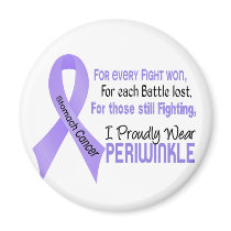 Stomach Cancer I Proudly Wear Periwinkle 1 magnets by awarenessgifts Stomach Cancer I Proudly Wear Periwinkle 1 magnets