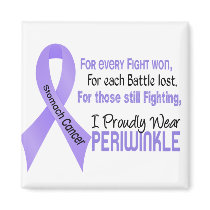 Stomach Cancer I Proudly Wear Periwinkle 1 magnets by awarenessgifts Stomach Cancer I Proudly Wear Periwinkle 1 magnets