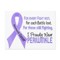 Stomach Cancer I Proudly Wear Periwinkle 1 postcards by awarenessgifts Stomach Cancer I Proudly Wear Periwinkle 1 postcards