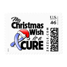 Stomach Cancer My Christmas Wish is a Cure Stamp