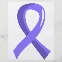Stomach Cancer Periwinkle Ribbon 3 Flyers