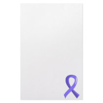 Stomach Cancer Periwinkle Ribbon 3 Stationery Paper