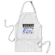 Stomach Cancer Picked The Wrong Diva v2 Apron
