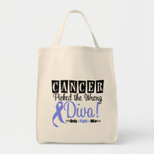 Stomach Cancer Picked The Wrong Diva v2 Tote Bag