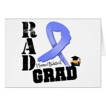 Stomach Cancer Radiation Therapy RAD Grad Greeting Card