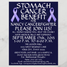 Stomach Cancer Ribbon Benefit Flyer