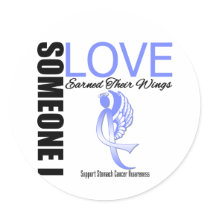 Stomach Cancer Someone I Love Earned Their Wings stickers