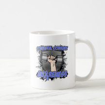 Stomach Cancer Strength Courage Men Coffee Mugs